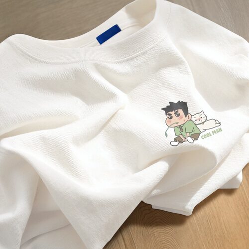 短袖t恤男夏季2026新款美式ins潮流印花潮牌宽松半袖休闲上衣百搭