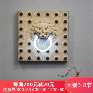 仿古新中式壁灯复古古典工程庭院镇宅灯饰过道走廊灯创意工装墙灯