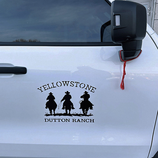 黄石Yellowstone达顿Dutton牛仔牧场美剧迷车门贴纸美式风格车贴