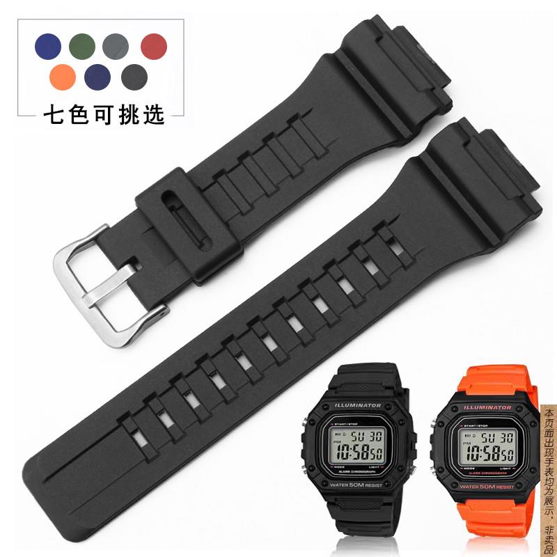 原厂代用TKNcasio卡西欧AQ-S810W735H/736HAEQ-110W硅胶手表带18m