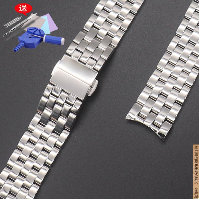 原厂代用美度贝伦赛丽M8600石英款钢表带M013410A男手表链20mm