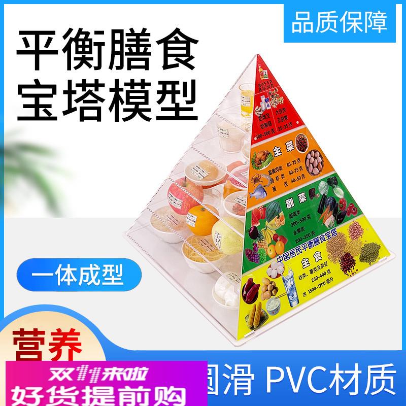 新版2022中国居民平衡膳食宝塔模型仿真食物交换份膳食金字塔模型