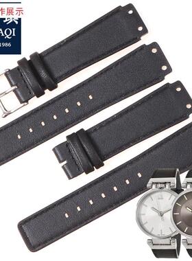 适用适合CK真皮表带黑色K4A2t11C3/K4A211C6牛皮表带配件手表带