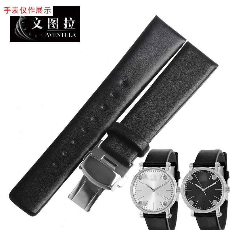 适用真皮表带适配CK表带K3b231zK3b2T1专用手表带男女表带K3b