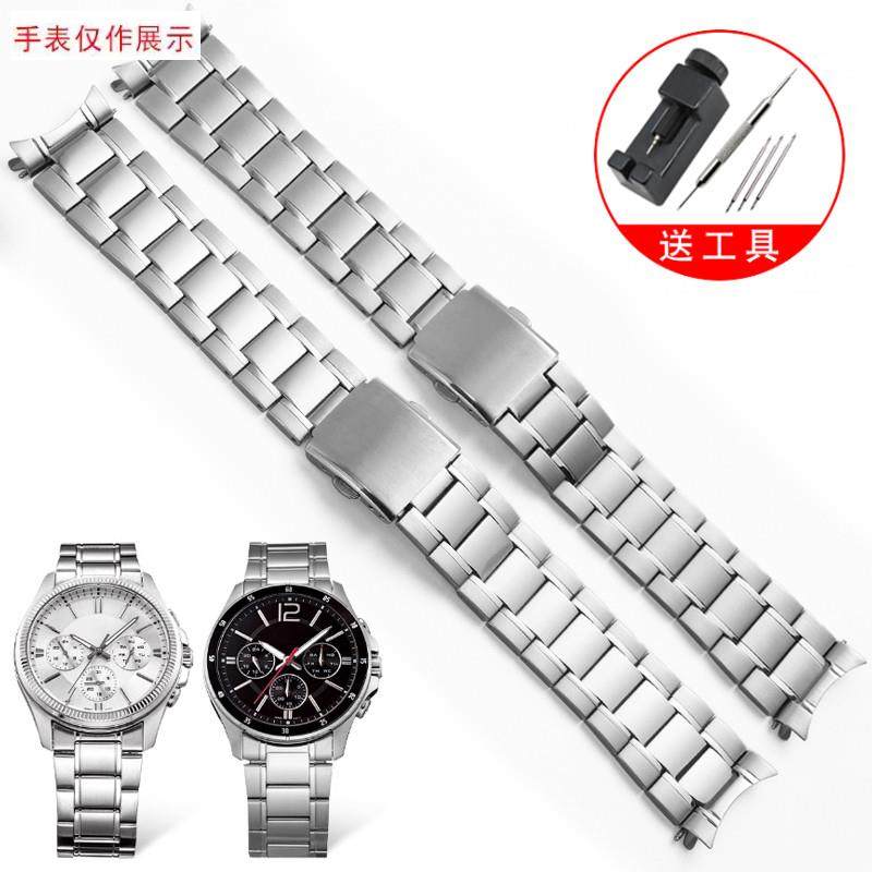 适用YOPO精钢表带卡西欧MTP-1375EFAV-540500EFS-S510EFB-650