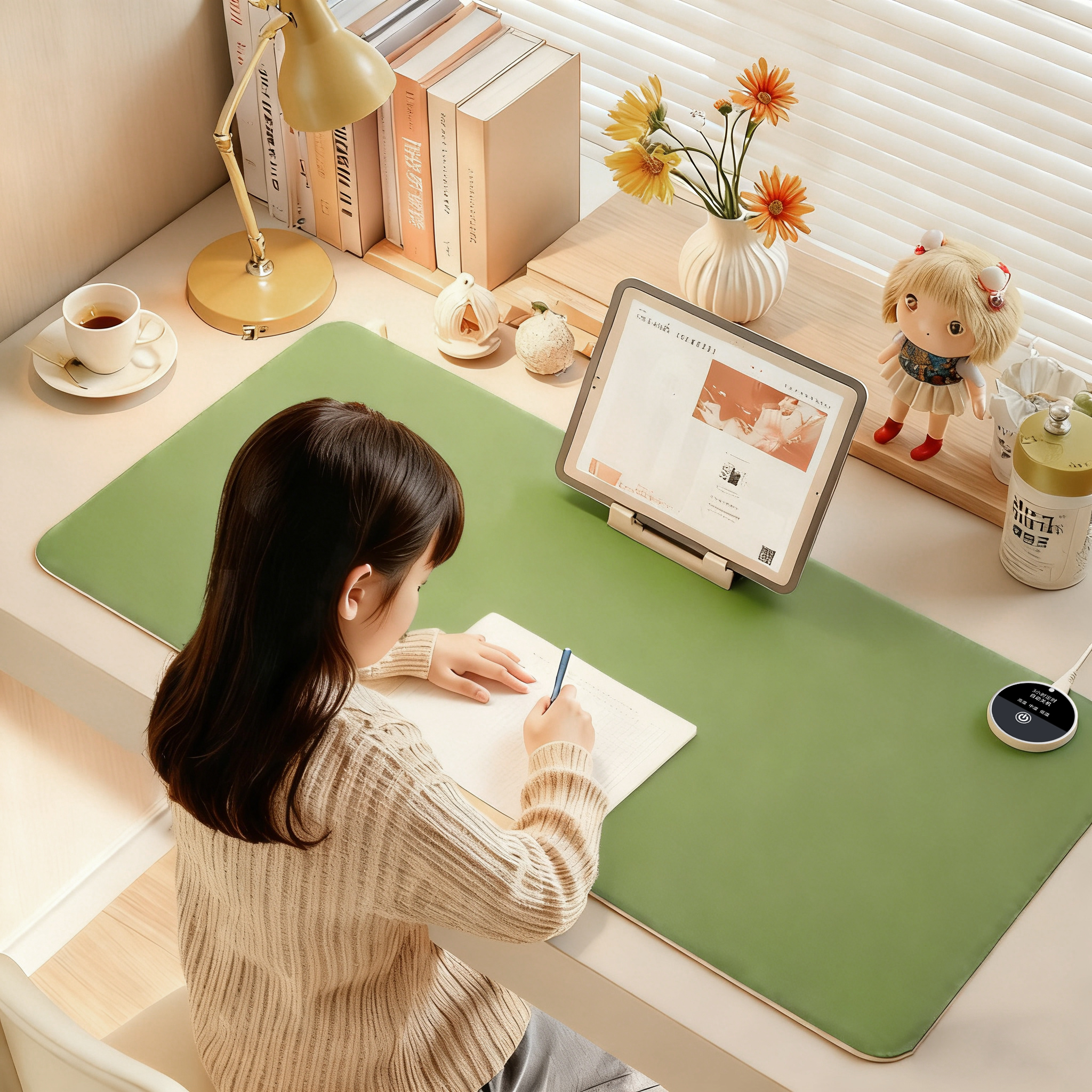 冬季恒温加热暖桌垫办公室桌布