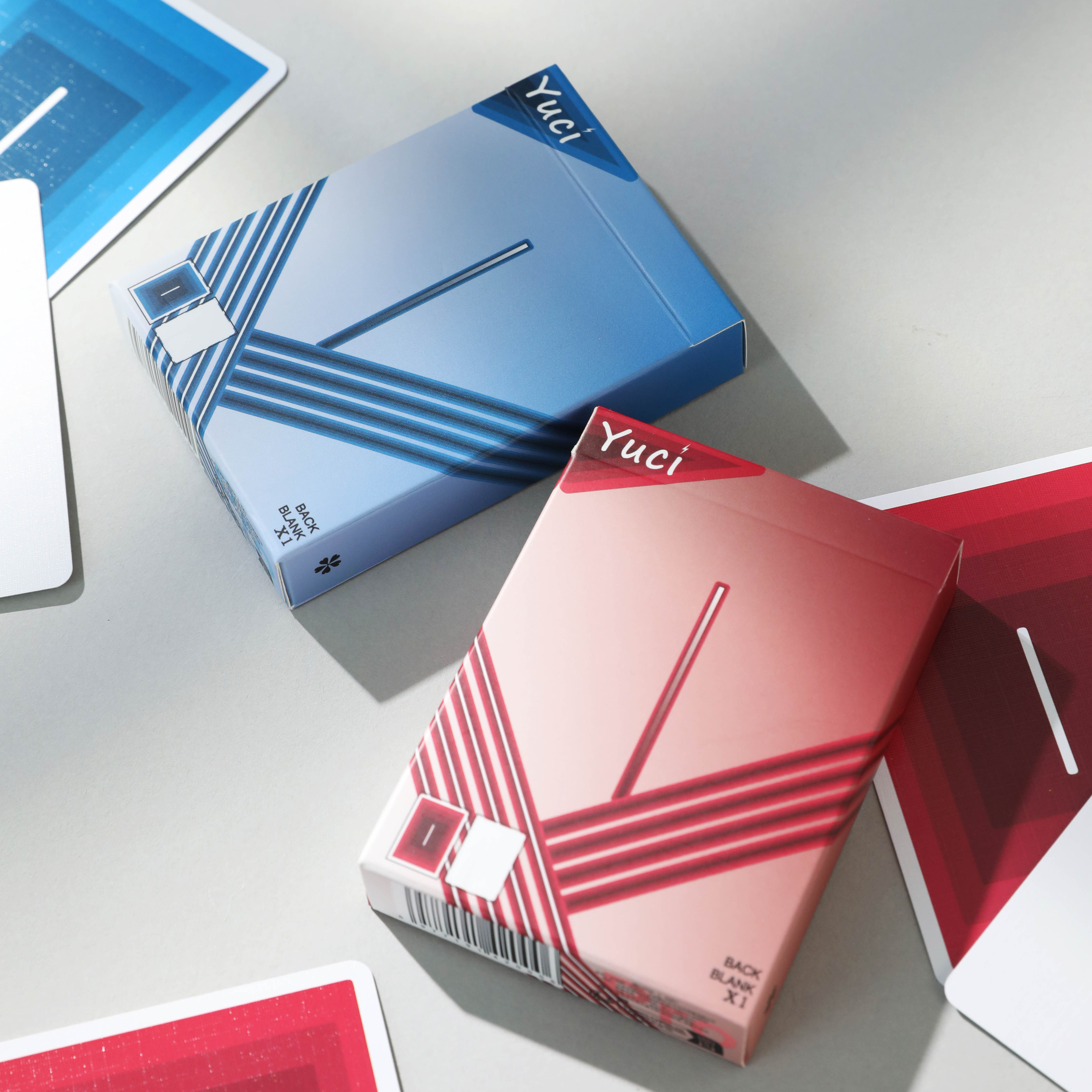 【X1背白Pro】瑜慈红白蓝白魔术纸牌练习牌花切扑克牌道具白牌