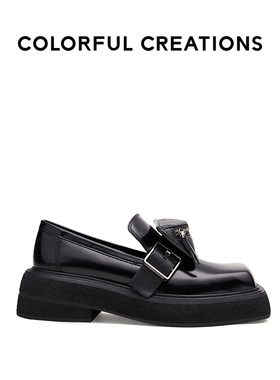 Colorful Creations设计师品牌22秋款mini机能包装饰厚底乐福鞋