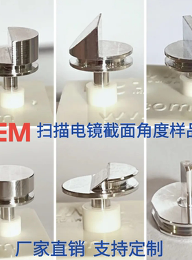 SEM扫描电镜蔡司FEI徕卡Fib专用凹槽截面角度钉形样品台Zeiss