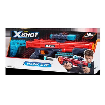 2022新款ZURU xshot 软弹枪儿童玩具生日礼物鹰眼发射器16发弹