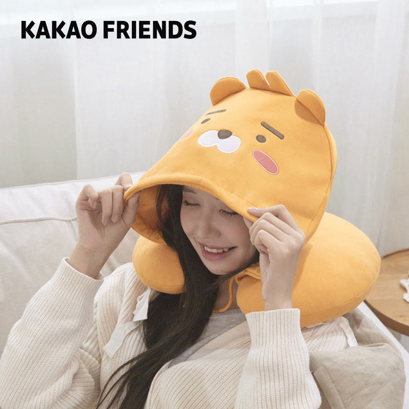 KAKAO FRIENDS 迷妳可愛U型卡通女啵啵桃護頸枕車用旅行午睡頭枕在類目 模玩/動漫/周邊/cos/桌遊, 卡通/動漫周邊, 動漫水杯/居家/百貨中 - 來自Buy2taobao.com提供專業的淘寶代購服務