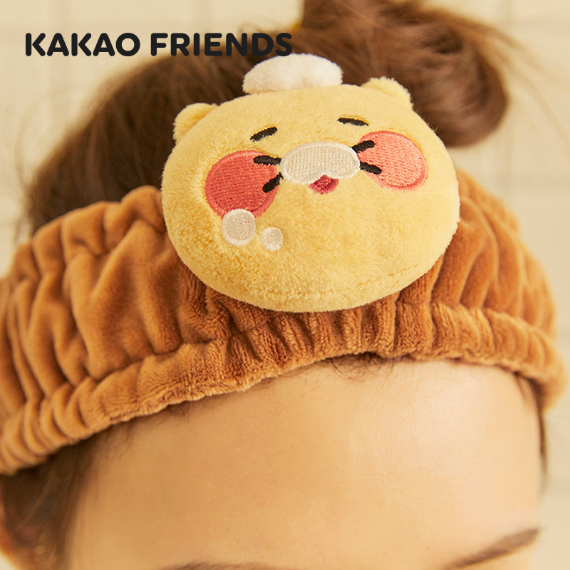 KAKAO FRIENDS秋冬季发箍头巾Choonsik毛绒头饰网红洗脸束发带