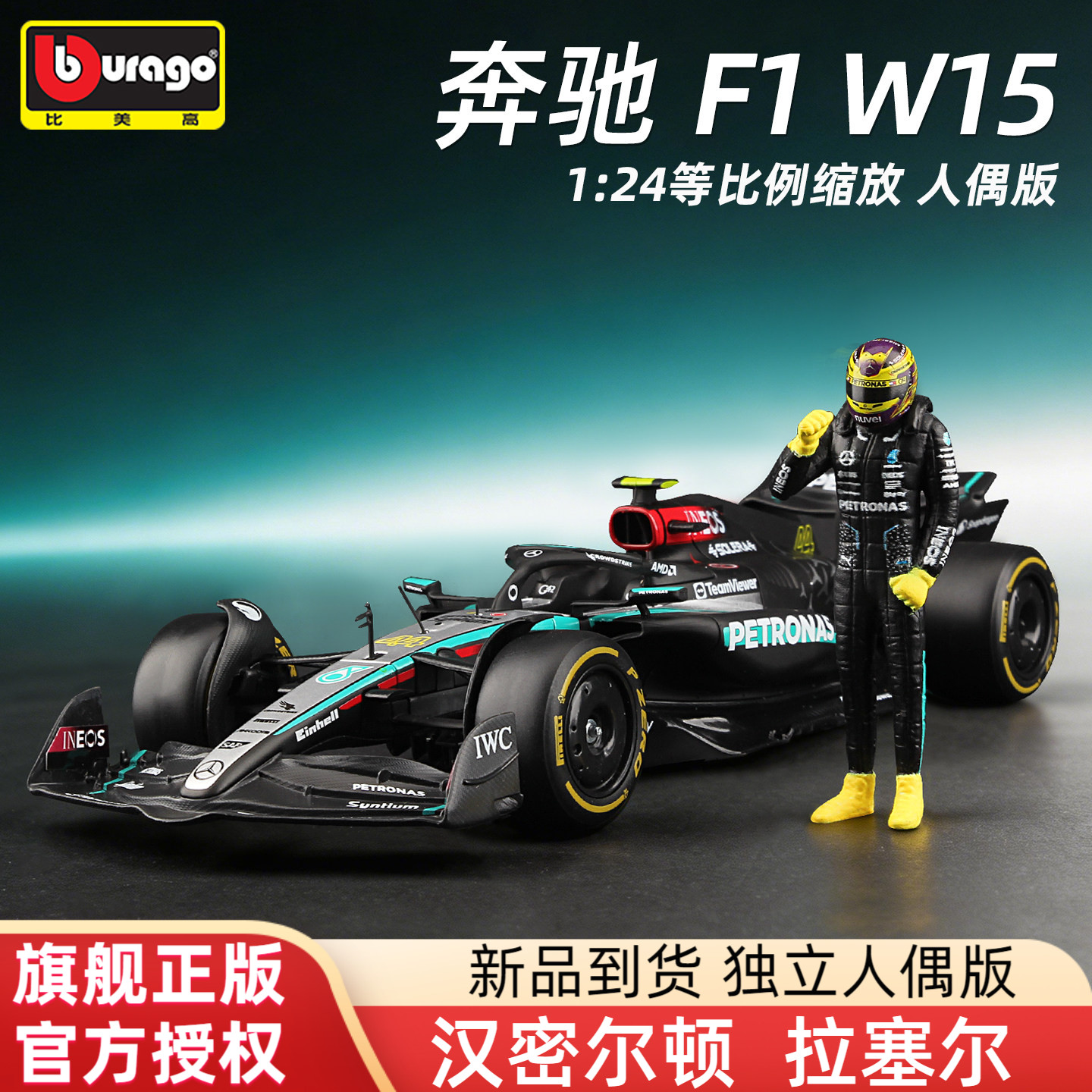 比美高奔驰F1W15赛车模