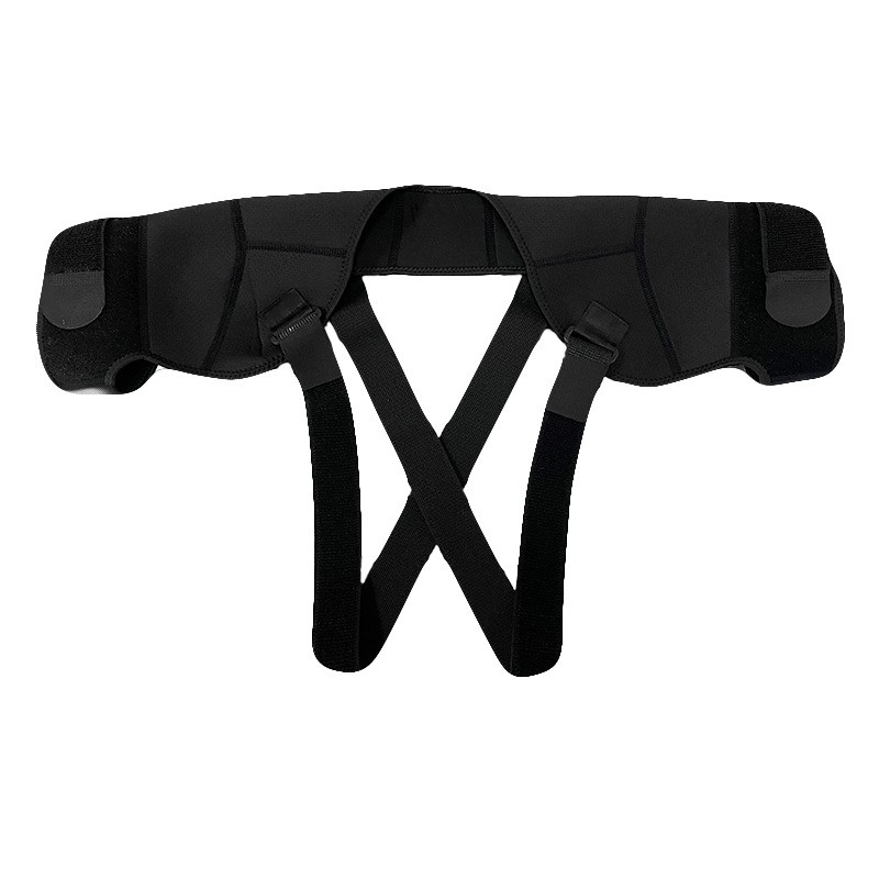 加压运动篮球护肩男女透气双绑带可调节运动护肩带肩部护具xc62