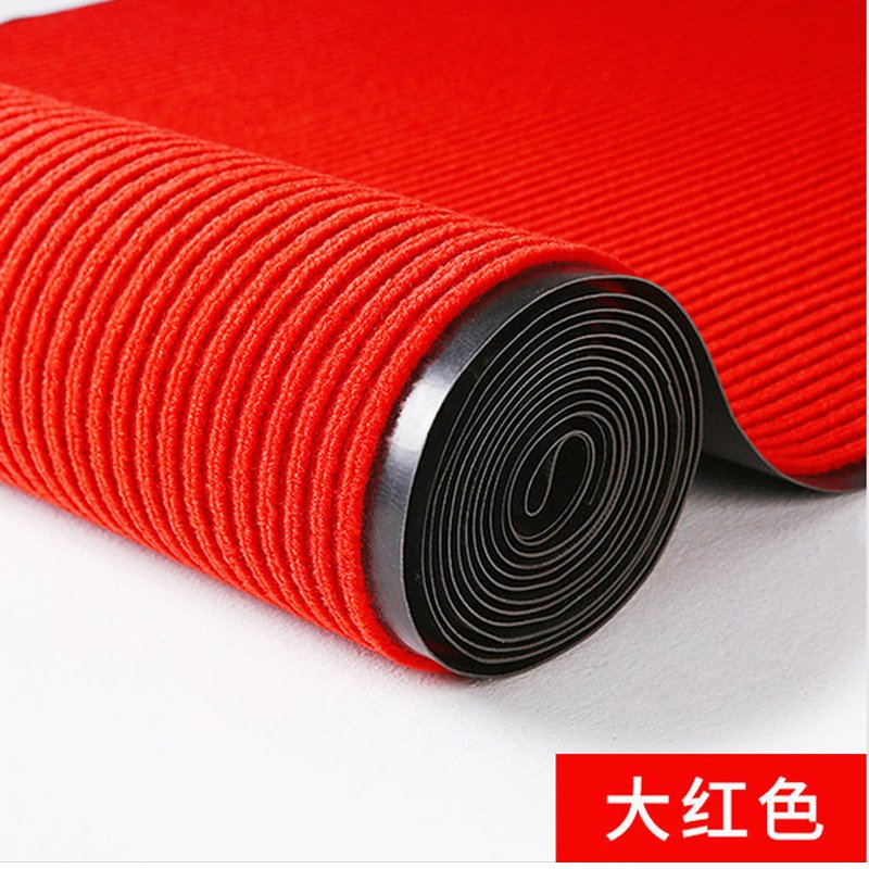 PVC双条纹地毯商用吸水除尘脚垫酒店商场楼梯办公室走廊防滑AQ33