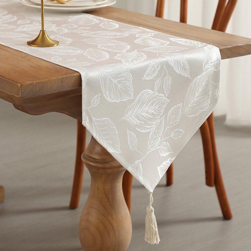 新款轻奢高端茶几桌旗美式复古高级感餐桌桌垫防水防尘桌旗批AQ08