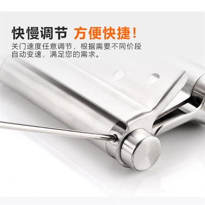 双弹合页自由门酒吧牛仔木门栅栏门不锈钢6寸双向开腰门弹簧铰链