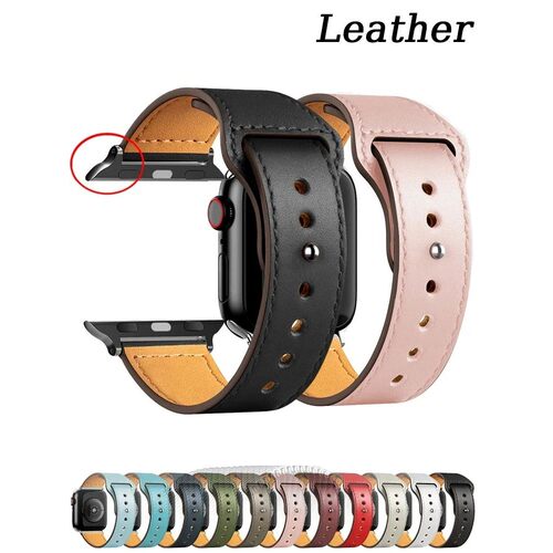Leather strap For Apple watch band Ultra 2 49mm 44mm 40mm