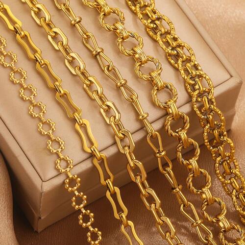 1meter PVD Gold Plated Stainless Steel Thick Large Heavy