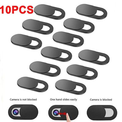 1-10PCS WebCam Cover Shutter Magnet Slider Plastic