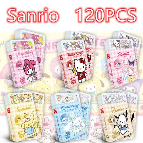 120PCS/Box Sanrio Sticker Gift Box Cute Hello Kitty