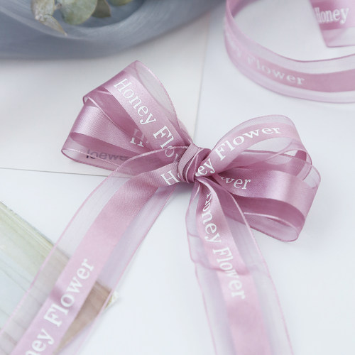 槿丛HoneyFlower雪纱丝带