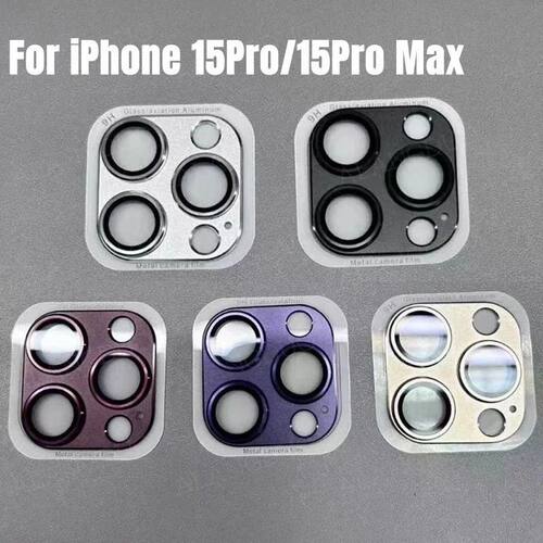 Metal Camera Lens Glass For IPhone 15 16 Pro Max 15 Plus