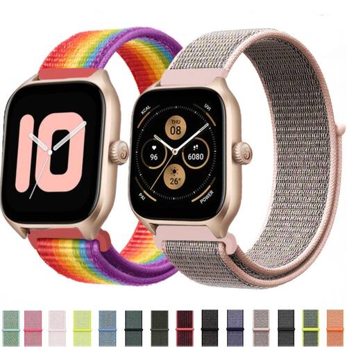 20mm 22mm Nylon Loop Band For Amazfit GTS 4/3/3pro/2e/GTS 2