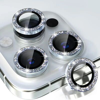 3pcs Glitter Camera Lens Protector Cover for Apple iPhone