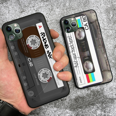 2024Vintage Cassette tape retro style For iPhone SE 6 6s 7 8