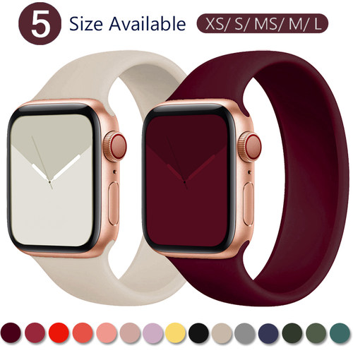 2024Solo Loop strap for apple watch serie 6 SE 5 4 band 40mm