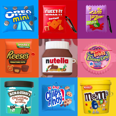 3D Dragon Chocolate Earphone Case for AirPods Pro Cute Chip Snack Bag Soft Silicone for Airpods Case