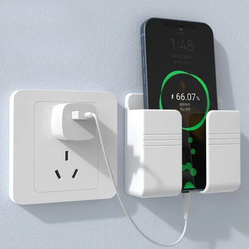 Wall Mount Phone Holder White Punch Free Wall Mobile Phones