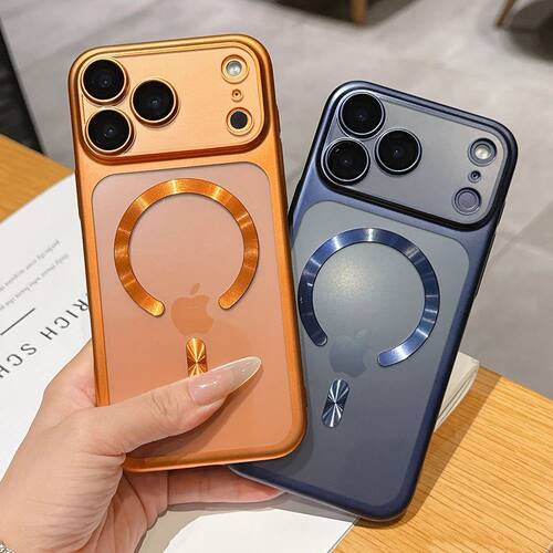 Matte Translucent Magnetic Case For iPhone 17 Pro Max 17Pro