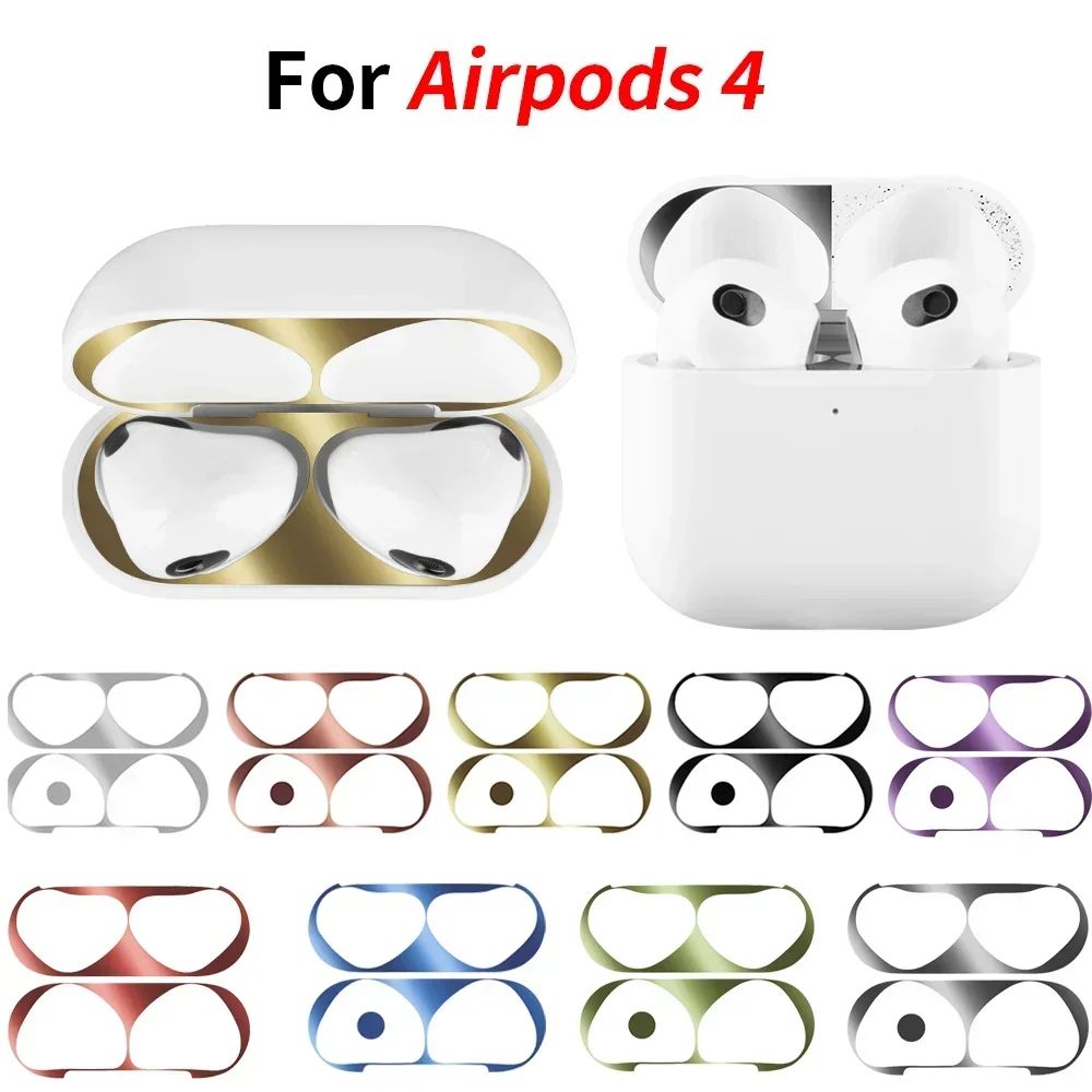 For Apple AirPods 4 Ultra Thin Metal Dust Scratch Resistant