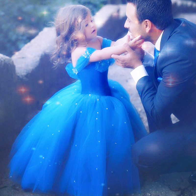 灰姑娘高端儿童公主裙