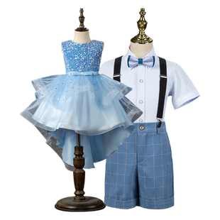 儿童演出服男童女童合唱团幼儿园小学生表演集体服装毕业照六一节