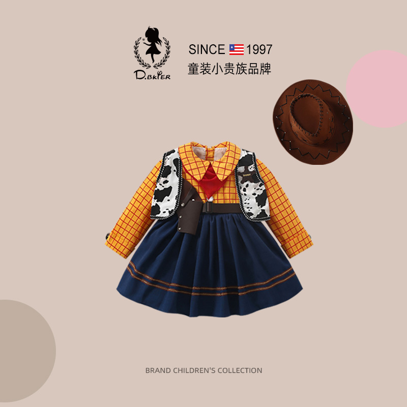 sesameclub女童胡迪公主裙