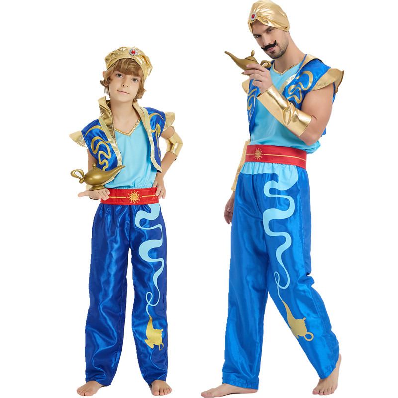 万圣节儿童节cosplay服装阿拉丁神灯演出服一千零一夜王子表演衣