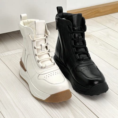 新款冬季牛皮革雪地靴