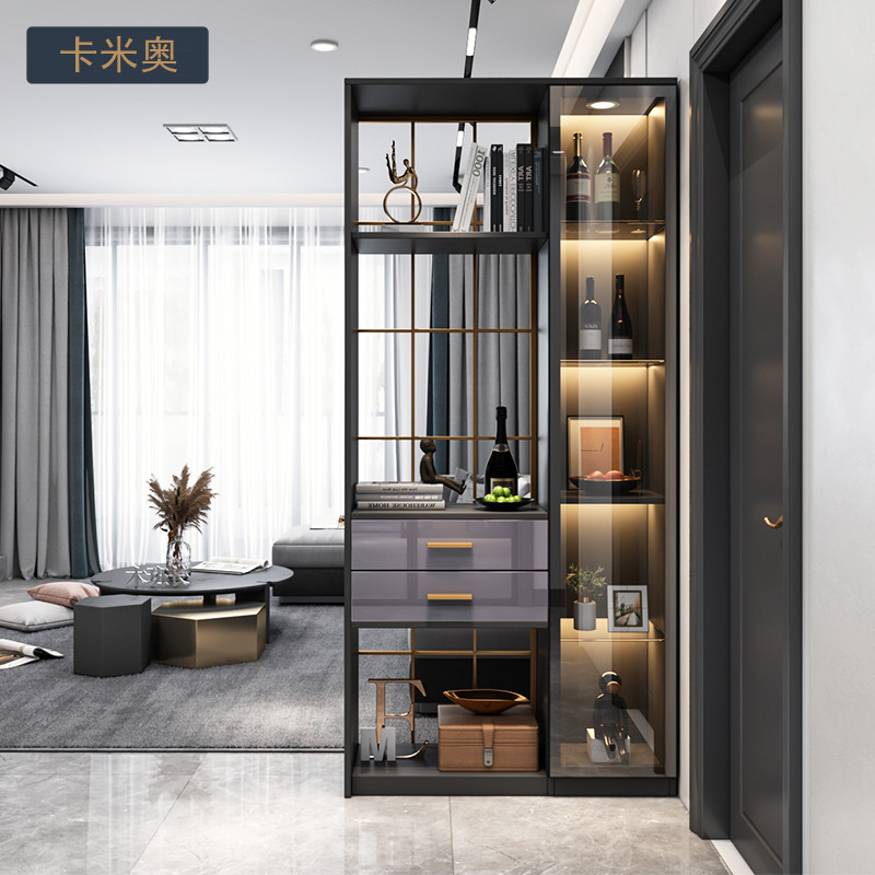 現代進門屏風隔斷櫃玄關櫃鞋櫃壹體客廳輕奢鐵藝酒櫃裝飾櫃儲物櫃在類目 住宅傢俱, 櫃類, 鞋櫃中 - 來自Buy2taobao.com提供專業的淘寶代購服務