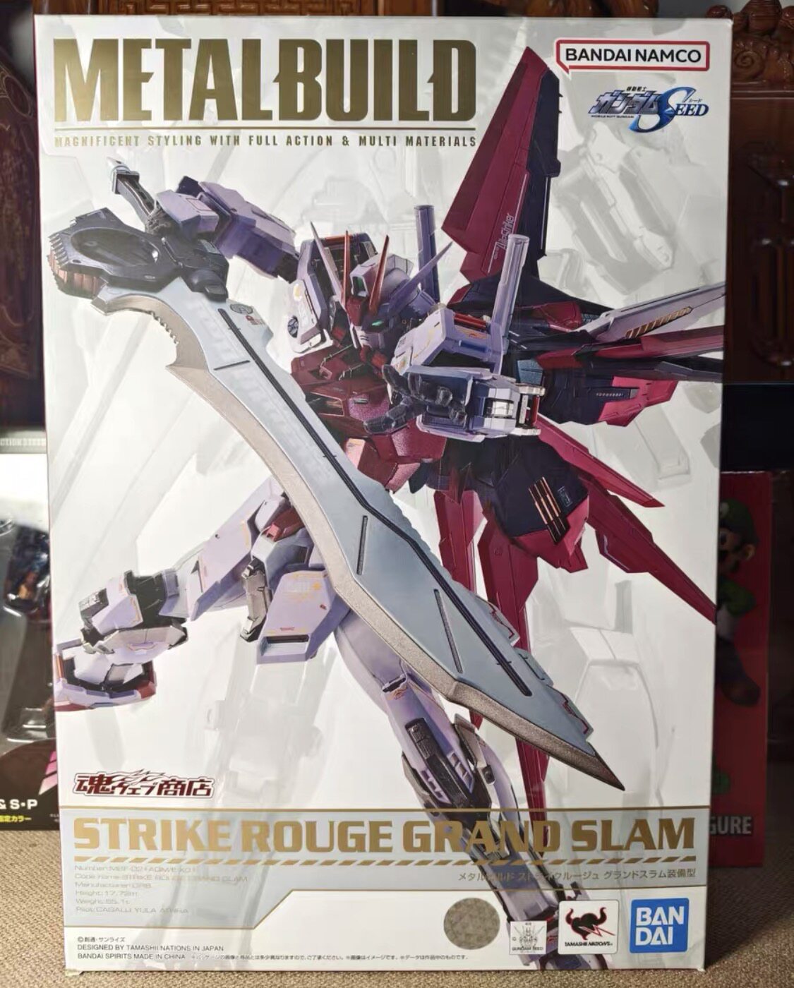 万代 METAL BUILD MB嫣红强袭高达 斩舰刀装备型 全新未拆封现货