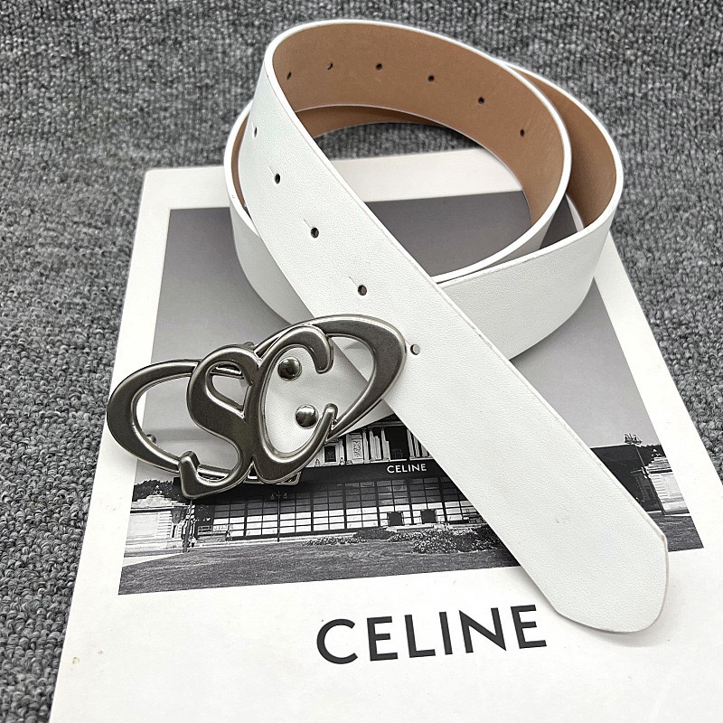 立体金属做旧情侣款时尚字母女士牛仔裤腰带ins甜酷皮带潮