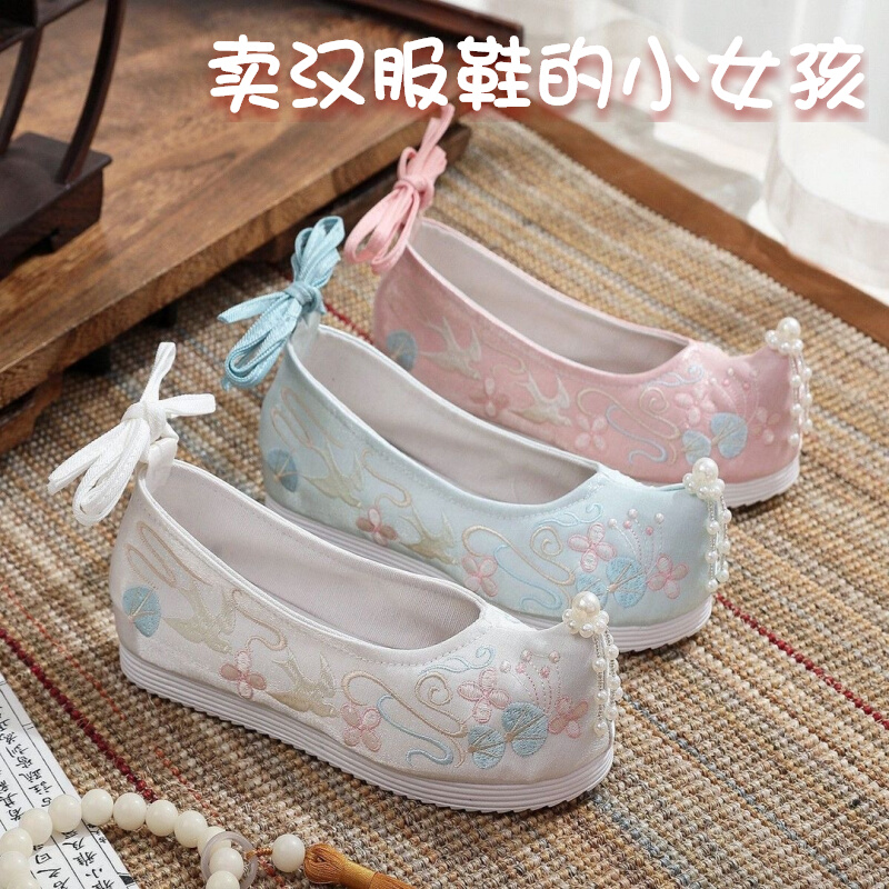 汉服鞋绣花鞋古装布鞋舒适透气女