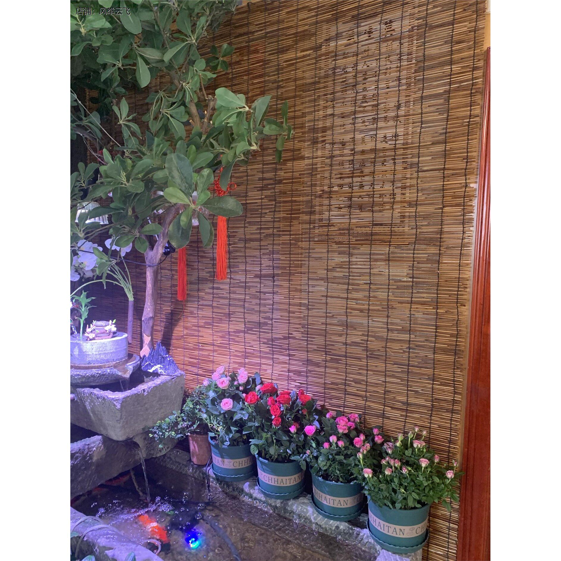 草席墙面装饰芦苇窗帘卷