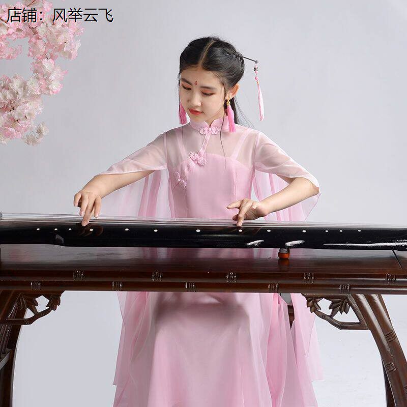 儿童款古筝演出服女中大
