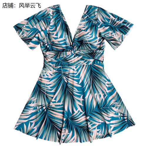 泳衣女款中老年保守裙式