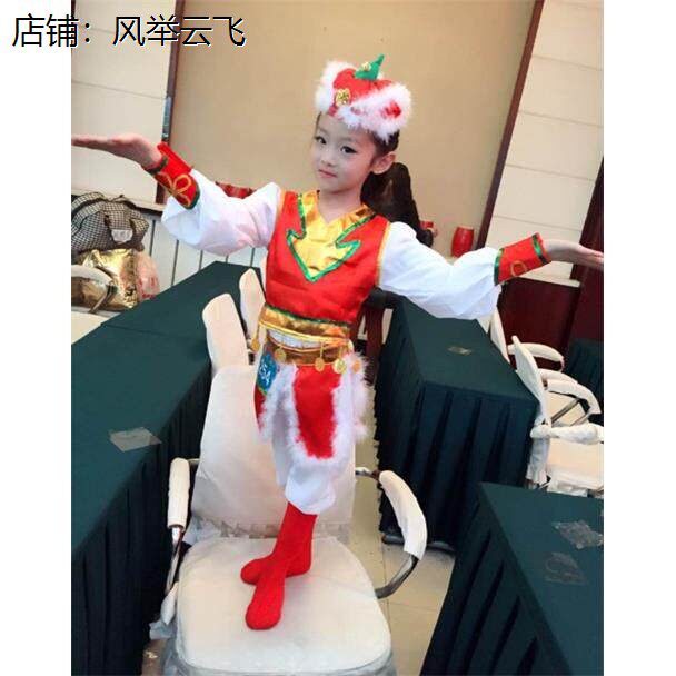 马蹄哒哒演出服儿童蒙古