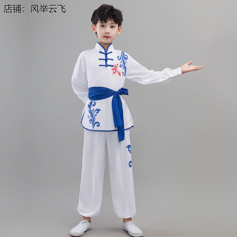 儿童中国风武术服弹力棉
