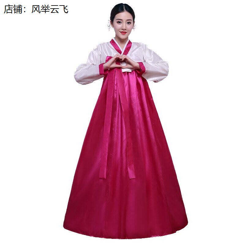 改良韩国传统女士宫廷婚庆服装 挚雏品牌舞台演出民族舞蹈古装